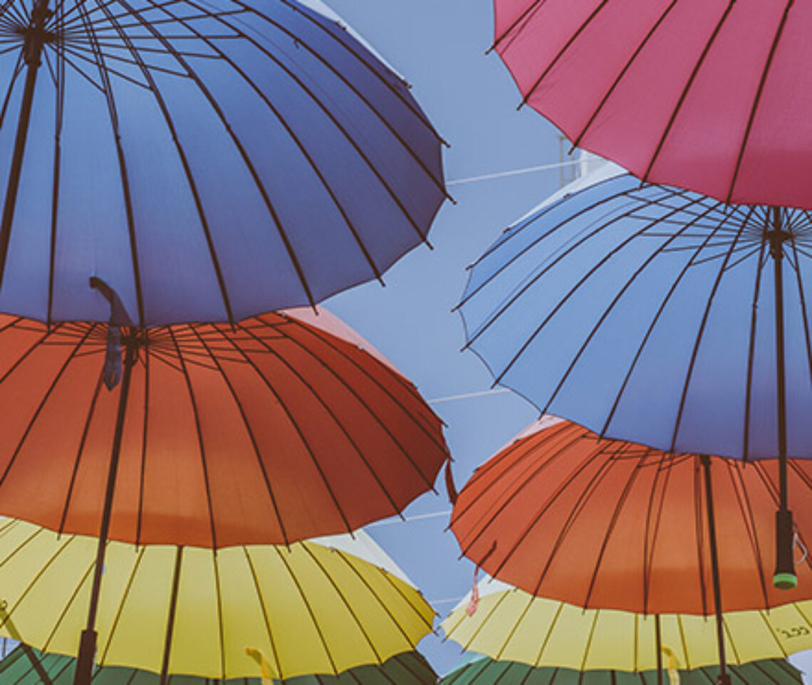 Colorful umbrellas